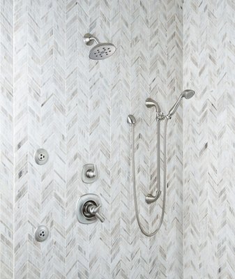 Add beauty, sophistication and a touch of the unexpected to any space of your home with waterjet mosaics...