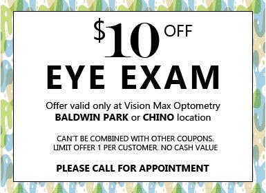 $10 off your first exam with us. Call now for appointment.