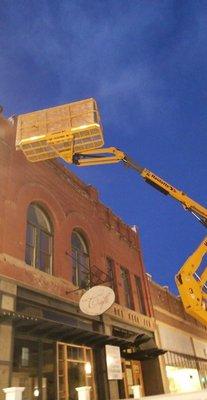 Southern Colorado Commercial Roof Install Telescopic Forklift Material Loading