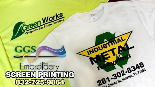 We are Embroidery and Screen Printing Business 
 with excellent quality and punctuality. 
 We can provide or your can bring own clothing.