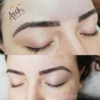 2nd session of microblading. Final touchup