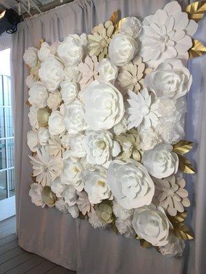 Our new paper flower backdrop!!!!