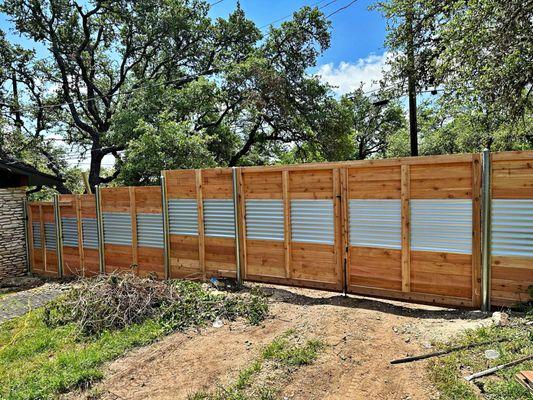 our backyard fence