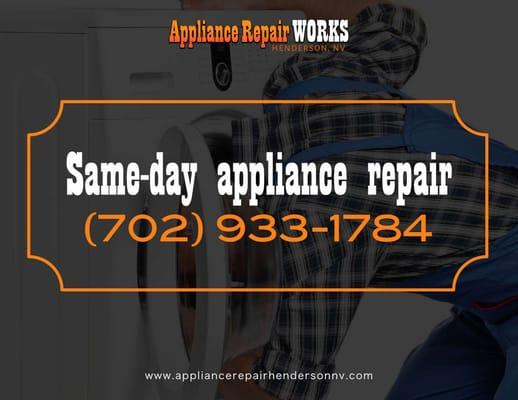 Henderson Appliance Repair Works Same-day Appliance Repair http://www.appliancerepairhendersonnv.com