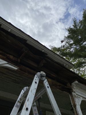 Ceiling of the deck we repair