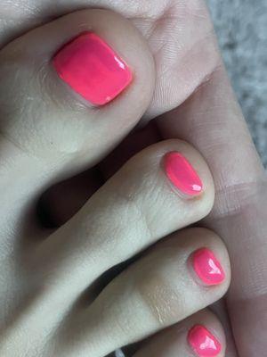 Gel pedicure