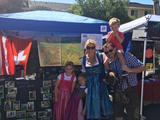 Our booth at the Oktoberfest in Encinitas