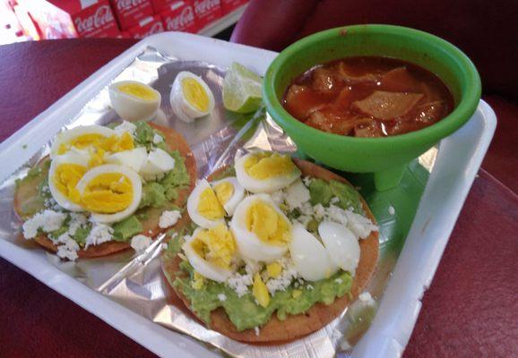 Custom tostadas, just ask the owners to make.