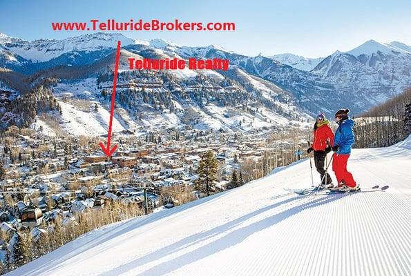 Lunch Break, with the office in the background!
 www.TellurideBrokers.com
 www.TellurideRealty.com