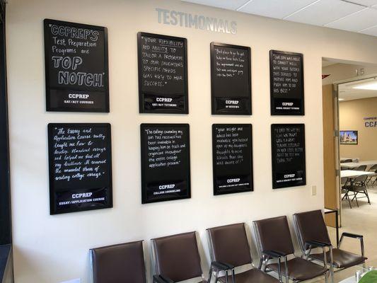 Our Testimonial Wall