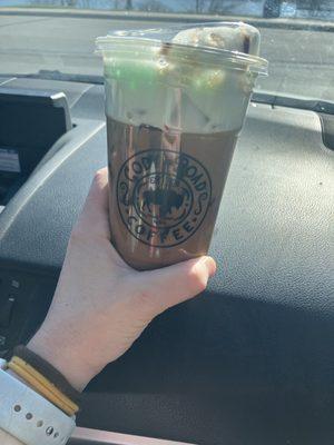 Iced shamrock mocha