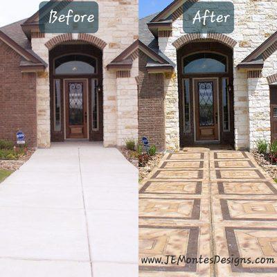 Decorative Concrete Walkway