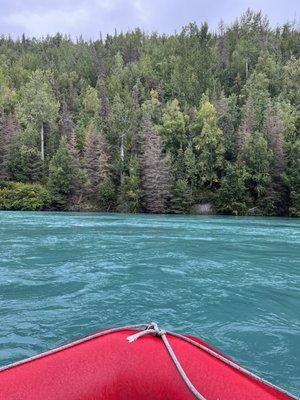 On our raft tour.