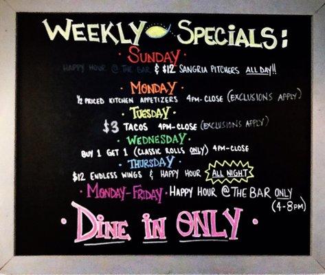 Specials board