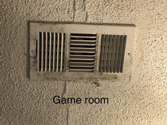 Mold on vents and ceiling