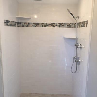 Custom shower area