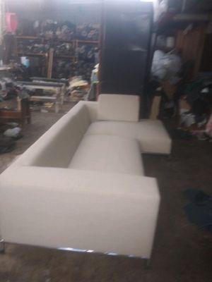 Mini sectional couch that we just finished in 4 days for a customer that was in need of a fast job.