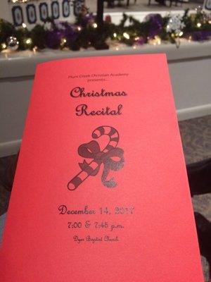 Christmas Recital 2017