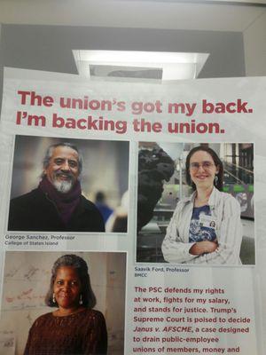 I'm backing the union!