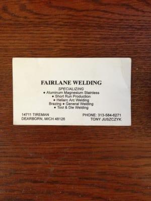 Fairlane Welding