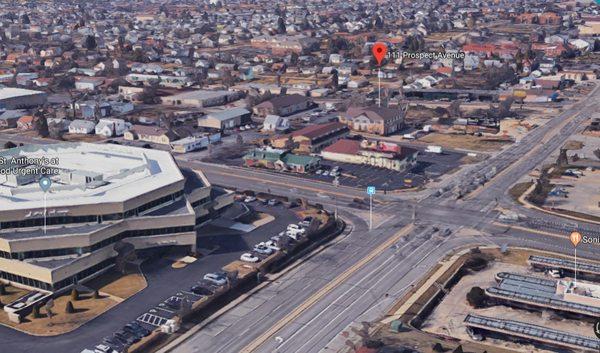 aerial view of the sproutMD office building