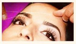 Eyebrow threading only $9