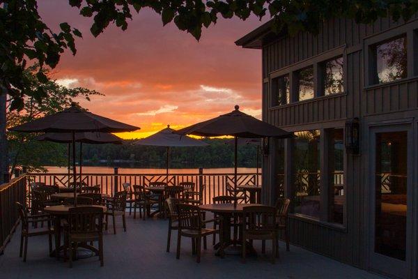 The Deck (open during the summer season). The Clubhouse is a private restaurant serving members of the Lake Naomi Club.