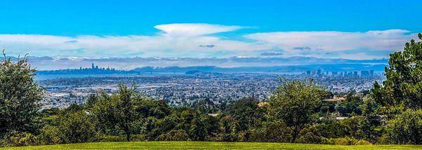 Super Impressive View of both San Francisco and Oakland