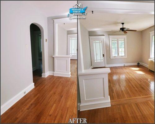 Interior painting project in Hammonton New Jersey