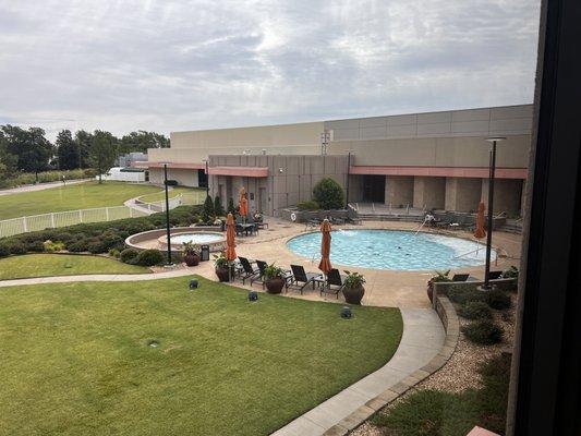 Pool and Jacuzzi at the Osage Hotel.  Ponca City, Oklahoma.