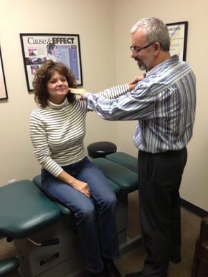 Applied Kinesiology (Muscle Testing) evaluation.