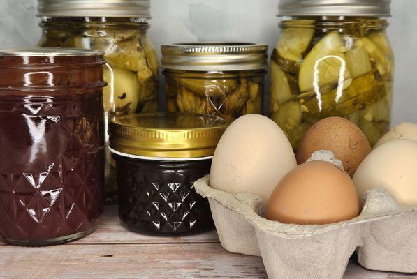 Canned goods from our garden