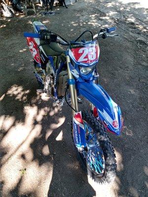 Before & after Complete restoration, motocross. 

Design your bike with us!