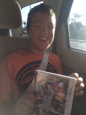 Can't wait until he gets home - just had to play it in the car.