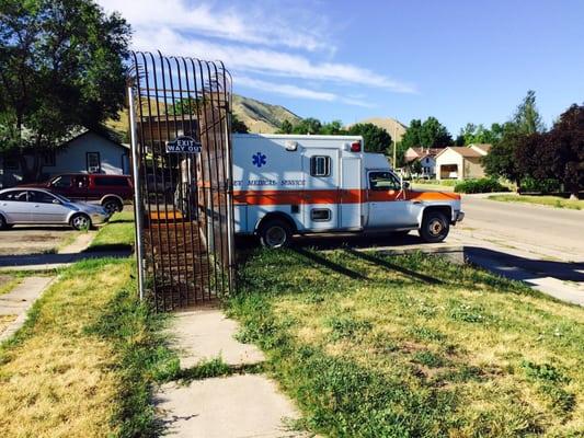 The old ambulances.