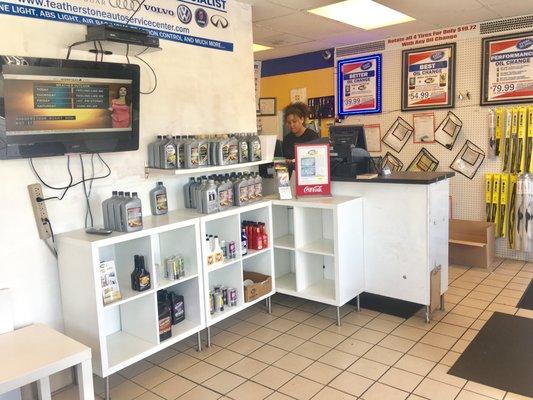 Cashier and Attendants service area