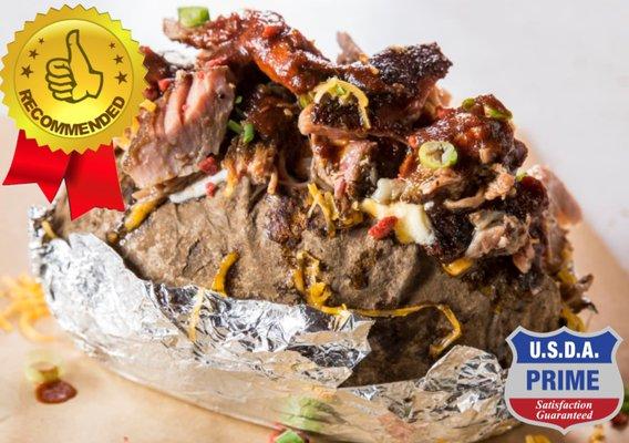 BBQ BRISKET BAKED POTATO