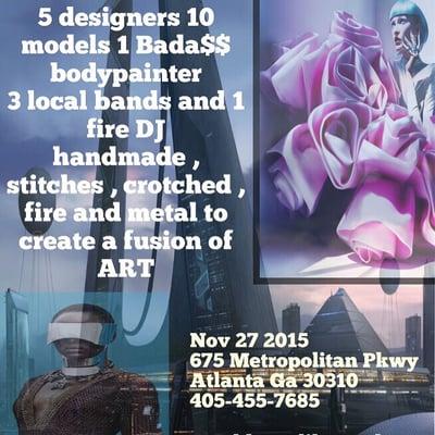 This is happening nov 27th it's going to be off the chain Atlanta and you can get some unique handmade gifts