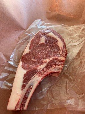 Bone in rib eye