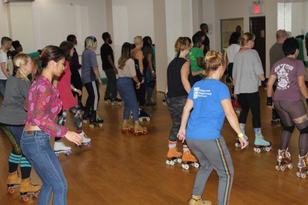 Our weekly roller dance class at the Eastern Athletic Club 43 Clark st in Brooklyn   NY