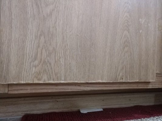 Water damage on my cabinet doors still.