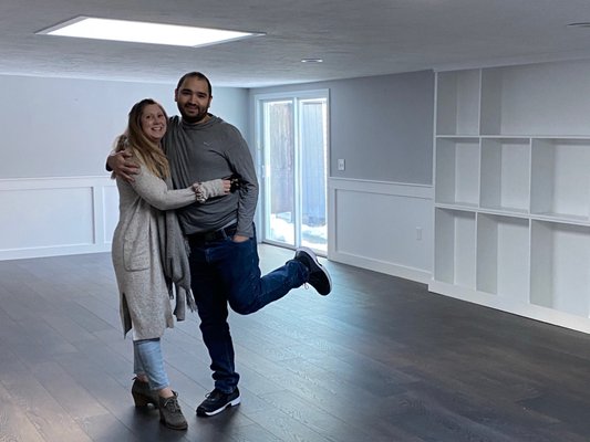 Happy homeowners