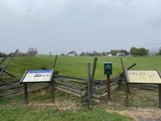 View out to the Bushong farm and part of the New Market Battlefield. It's an easy loop to walk.