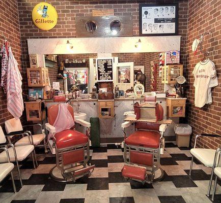 Old style barbershop display.