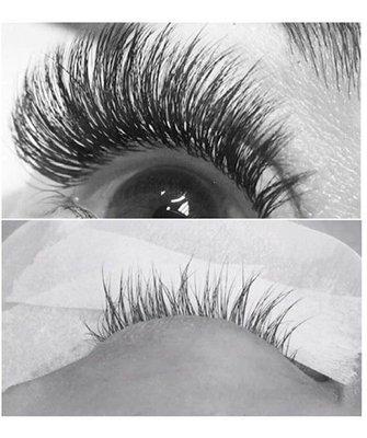 Before & After Hybrid Lashes