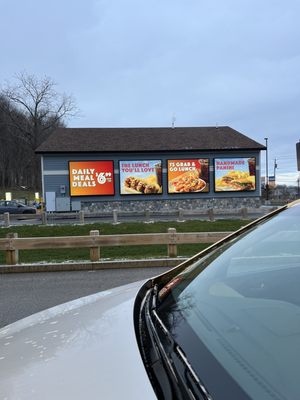 The carwash area