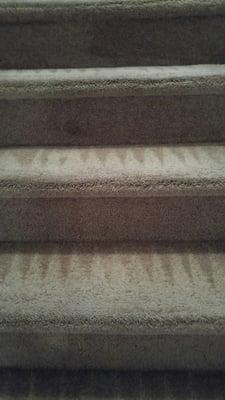 Deep cleaning on stairs