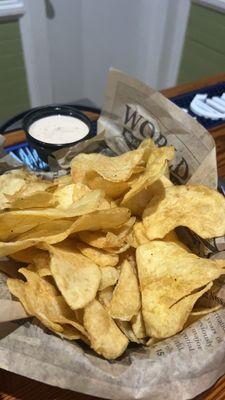 House chips and chipotle ranch