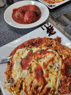 Lasagna and Meatballs