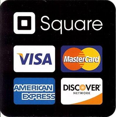 we accept all major credit cards and cash